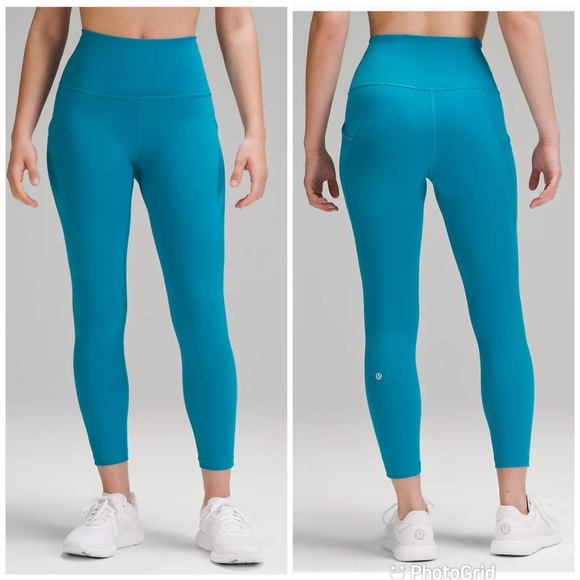 Lululemon Wunder Train High-Rise Tight with Pockets 25" Hawaiian Blue NEW - Picture 1 of 7